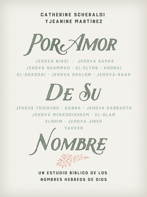 Title details for Por amor de Su nombre by Catherine Scheraldi de Núñez - Available